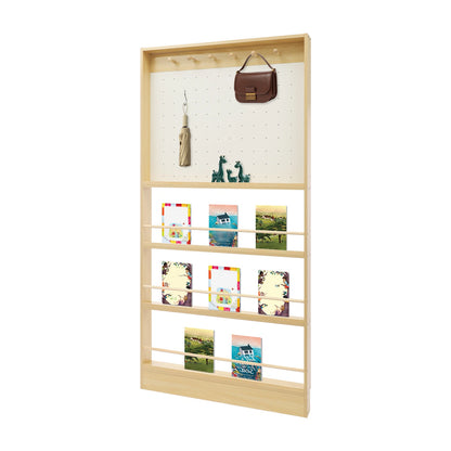 Behind-Door Bookshelf & Pegboard Storage Cabinet