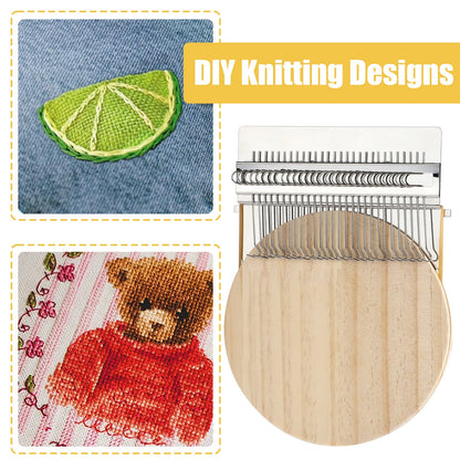 28-Hook Darning Loom Speedweve-Style Knitting Tool Kit