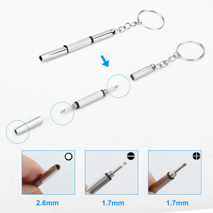 28x 360° Rotation Watch Repair Tools Mini Screwdriver Set