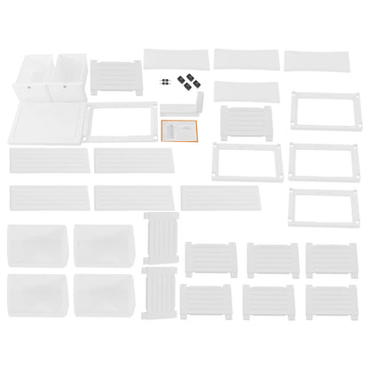 6-Drawer White Tall Dresser – Narrow Space-Saver Storage Chest