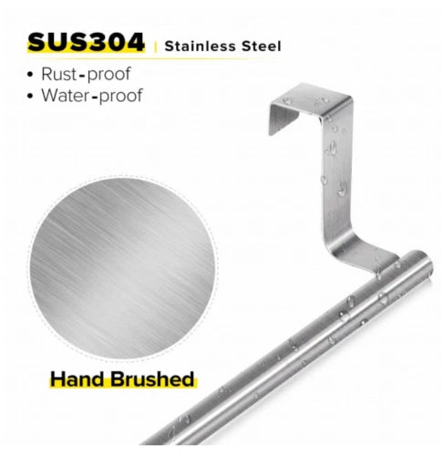 2 PCS Over Door Towel Rack Bar Hook