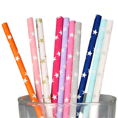 100-Count Paper Straws – Eco-Friendly & Durable