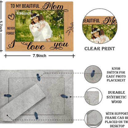 Home Collection 10 Colors Rustic Wooden Picture Frame 7.9 x 5.7 Inches
