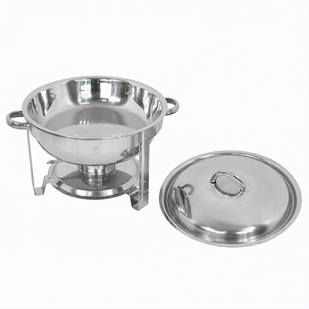 Home Collection 5Qt Stainless Steel Round Chafing Dish